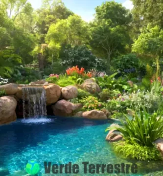 Piscina ecológica rodeada de vegetación
