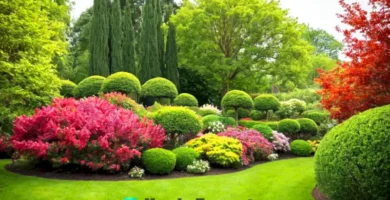 Jardín vibrante con 21 arbustos en flor