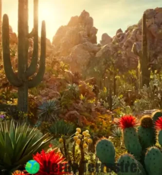 Bosque espinoso con plantas únicas