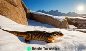 Reptiles como serpientes y lagartos en un burrow subterráneo cálido