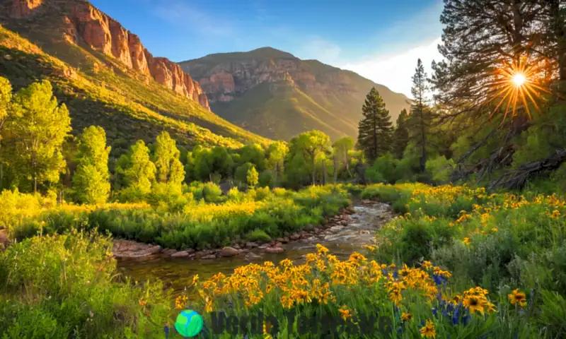 Paisaje vibrante de Durango con bosques verdes