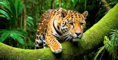Jungla de Veracruz con fauna nativa