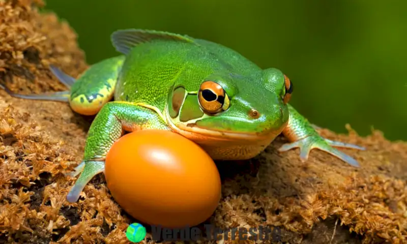 Portada que ilustra desventajas de la fertilización externa en animales, mostrando especies acuáticas y sus huevos vulnerables en hábitats naturales
