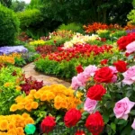 Compilación vibrante de 30 flores hermosas en un jardín luminoso