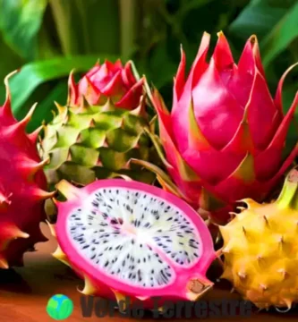 Una variedad de frutas exóticas y raras