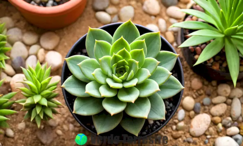 Suculenta Haworthia cooperi en primer plano, con hojas translúcidas y fondo verde suave