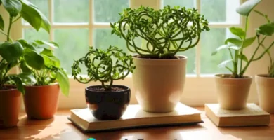 Planta Love Knot con hojas en forma de corazón en un ambiente interior iluminado por el sol