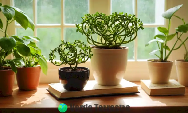 Planta Love Knot con hojas en forma de corazón en un ambiente interior iluminado por el sol