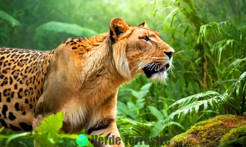 Portada colorida con un león
