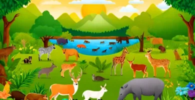 Diagrama educativo que ilustra los niveles tróficos de un ecosistema