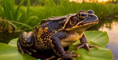 Ranas venenosas de Florida entre vegetación exuberante