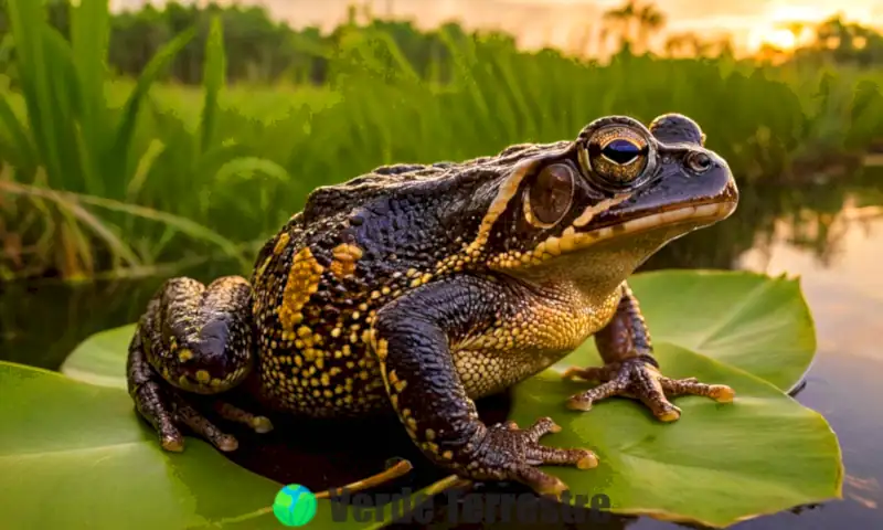Ranas venenosas de Florida entre vegetación exuberante