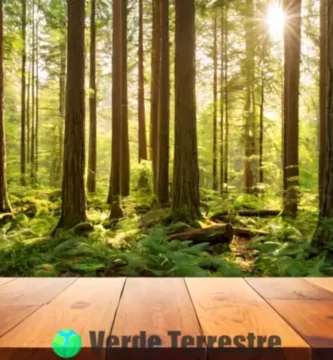 Composición artística de diferentes tipos de madera en un bosque