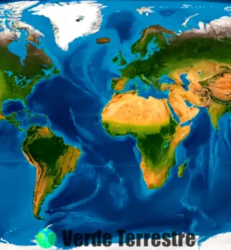 Mapa colorido de las zonas bioclimáticas de la Tierra